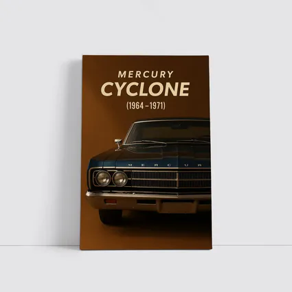 Mercury Cyclone Muscle Car Brown Background
