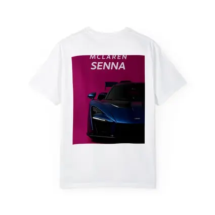 McLaren Senna Blue Supercar Pink Background