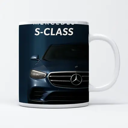 Mercedes S-Class Front View Dark Blue