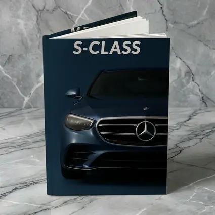 Mercedes S-Class Front View Dark Blue