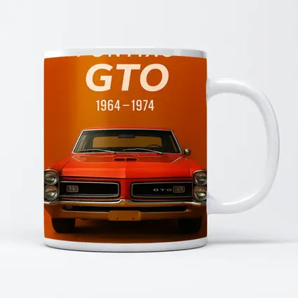 Pontiac GTO Classic Muscle Car Orange Background