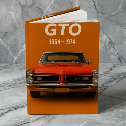 Pontiac GTO Classic Muscle Car Orange Background