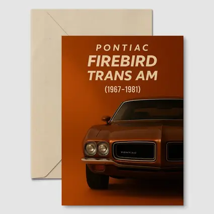 Pontiac Firebird Trans Am Classic Muscle Car