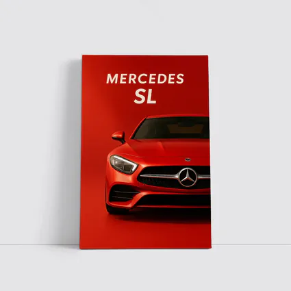 Mercedes SL Red Bold Front View