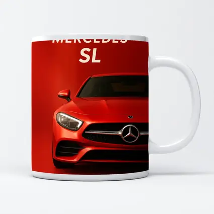 Mercedes SL Red Bold Front View