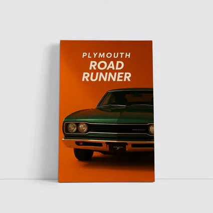 Plymouth Road Runner Classic Muscle Car Orange