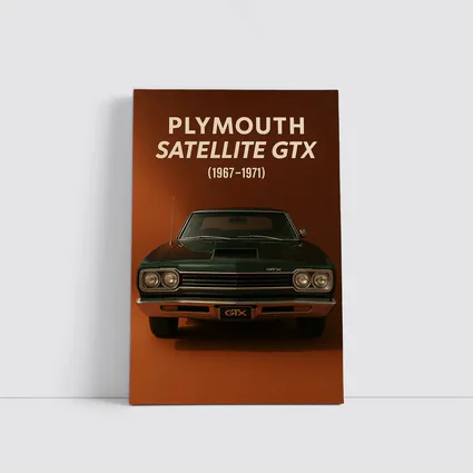 Plymouth Satellite GTX Classic Muscle Car Art