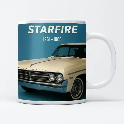 Oldsmobile Starfire Classic Car Blue Background