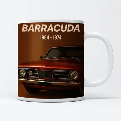 Plymouth Barracuda Classic Muscle Car Brown Background