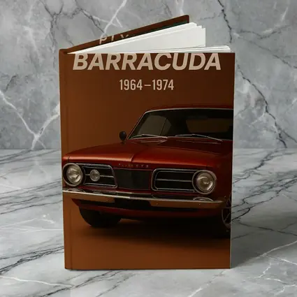 Plymouth Barracuda Classic Muscle Car Brown Background