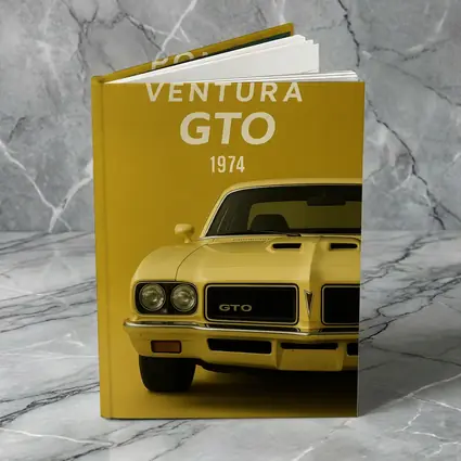 Pontiac GTO 1974 Yellow Muscle Car