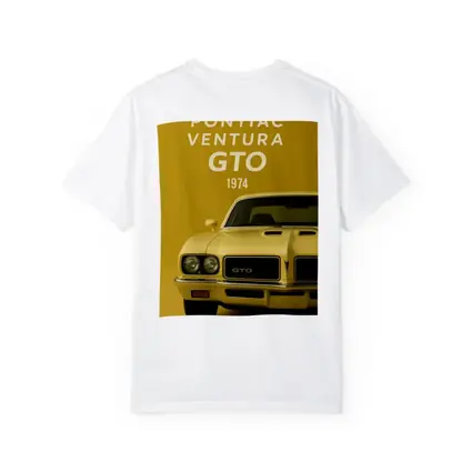 Pontiac GTO 1974 Yellow Muscle Car