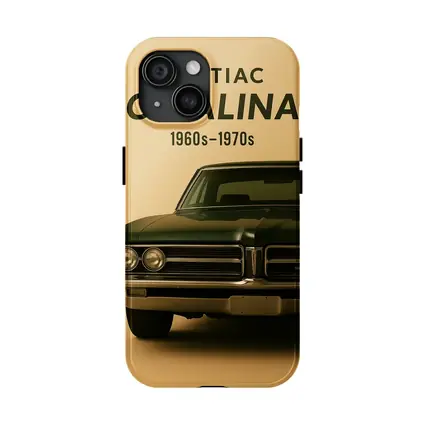 Pontiac Catalina Classic Dark Green Beige Background