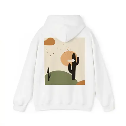 Boho Desert Cactus Minimalist Warm Tones Art