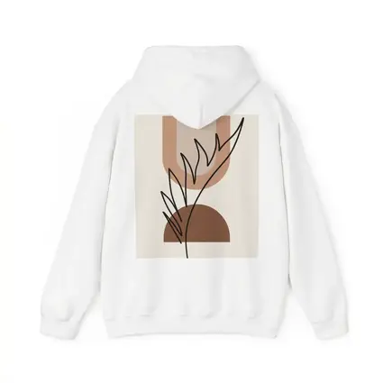 Boho Abstract Botanical Line Art Terracotta