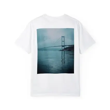 Bosphorus Bridge Istanbul Misty Blue Sky