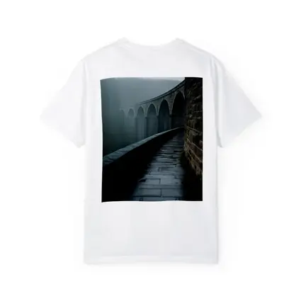 Stone Viaduct Bridge Foggy Misty Landscape