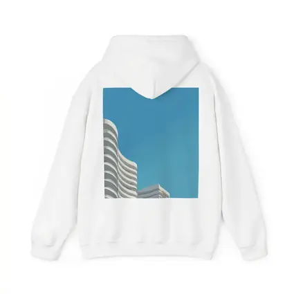 White Curved Buildings Against Blue Sky