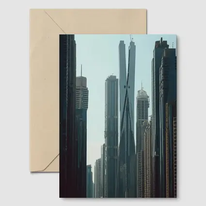 Dubai Skyscrapers Crossing Towers City Skyline