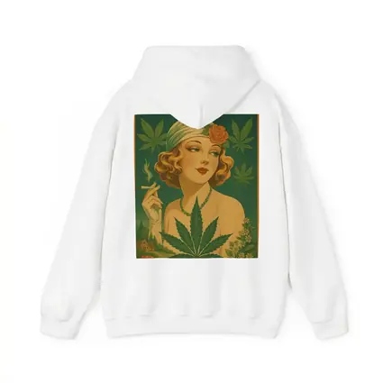 Mary Jane Retro Art Deco Woman Cannabis