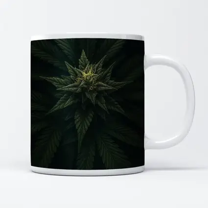Cannabis Plant Dark Green Close Up