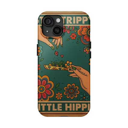 Stay Trippy Little Hippie Retro Floral Art