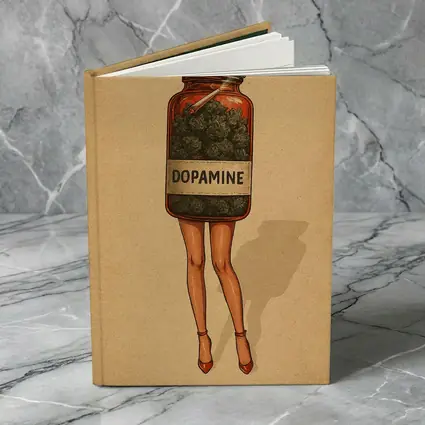 Dopamine Cannabis Jar With Legs Retro