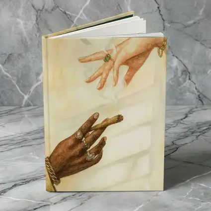 Two Hands Smoking Joint Watercolor Art