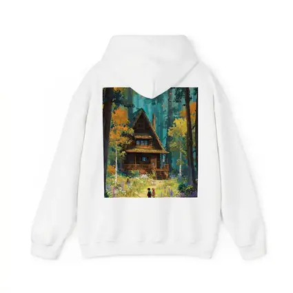 Anime Cabin in Forest with Children