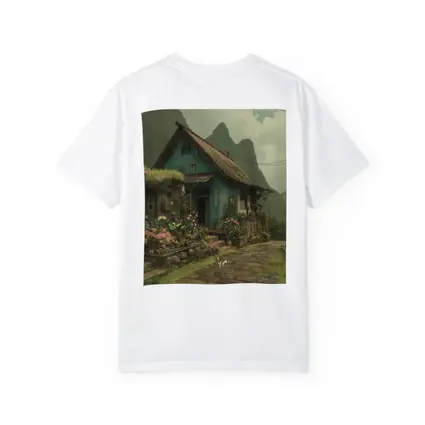 Anime Cottage Garden Rainy Mountain Village