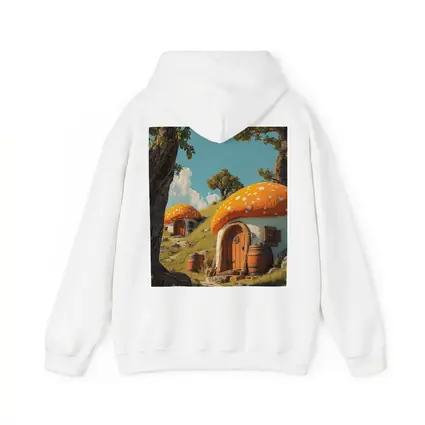 Mushroom Houses Fantasy Cottage Sunny Hill