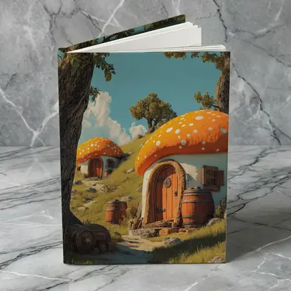Mushroom Houses Fantasy Cottage Sunny Hill