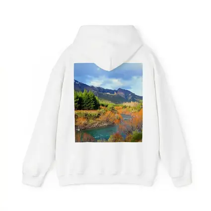 Mountain River Autumn Forest Landscape