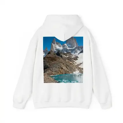 Fitz Roy Peak Turquoise Glacial Lake Patagonia