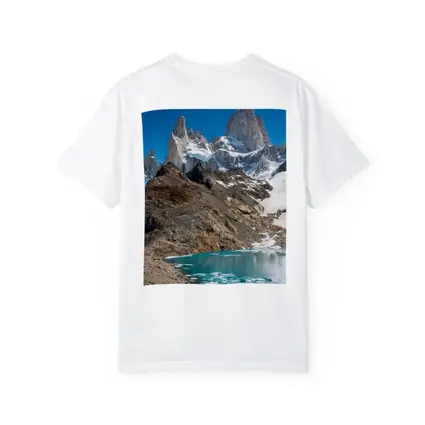 Fitz Roy Peak Turquoise Glacial Lake Patagonia