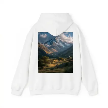 Snow Capped Mountain Valley Green Meadow