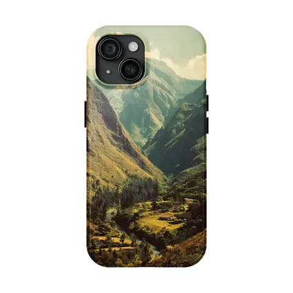 Green Mountain Valley River Landscape Art