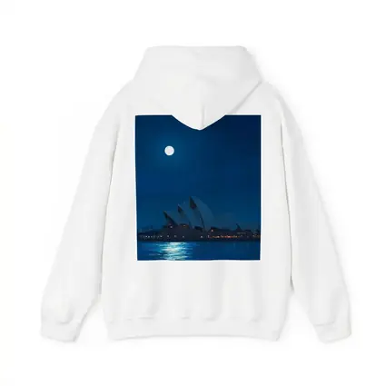 Sydney Opera House Full Moon Night Painting