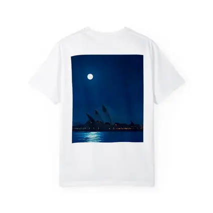 Sydney Opera House Full Moon Night Painting