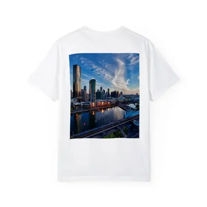 Melbourne Skyline Yarra River Sunset View