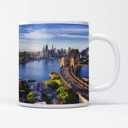 Sydney Harbour Bridge Aerial City View