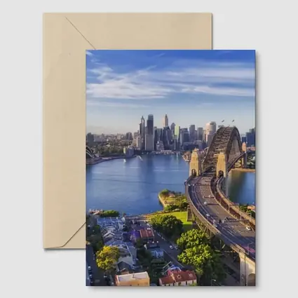 Sydney Harbour Bridge Aerial City View