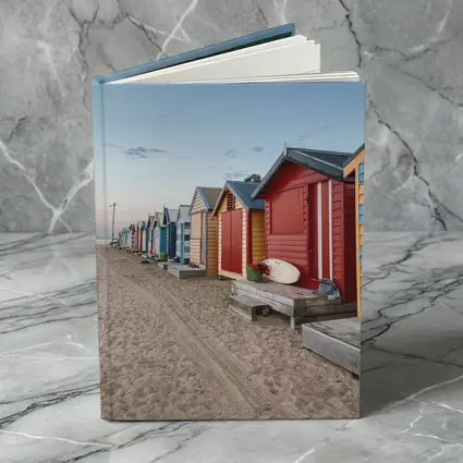 Brighton Beach Huts Colorful Sandy Shore