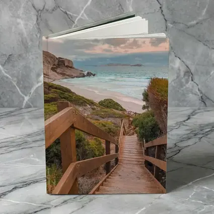 Wooden Stairway Leading Down To Beach