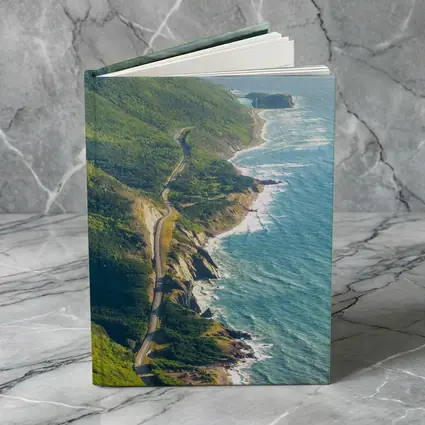 Cabot Trail Coastal Road Green Cliffs Ocean