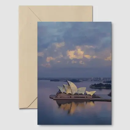 Sydney Opera House Harbor Dusk Reflection