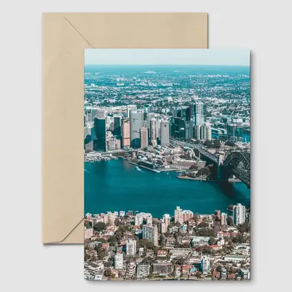 Sydney Harbour Bridge Opera House Aerial View