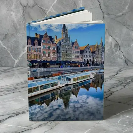 Ghent Canal Historic Guild Houses Belgium