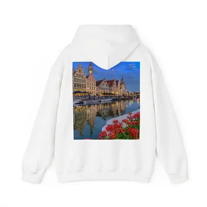 Ghent Canal Medieval Guild Houses Belgium