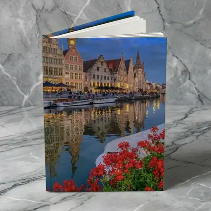 Ghent Canal Medieval Guild Houses Belgium